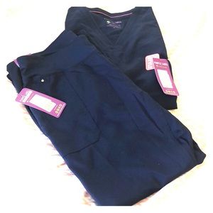 Healing Hands YOGA purple label scrubs NWT